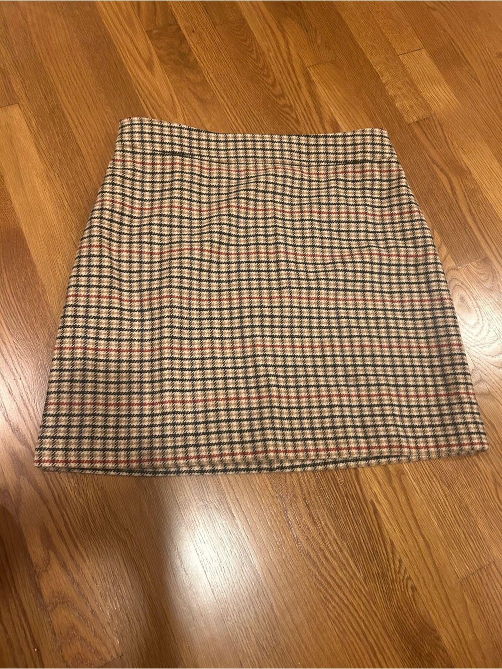 J. Crew Collection Houndstooth / plaid skirt